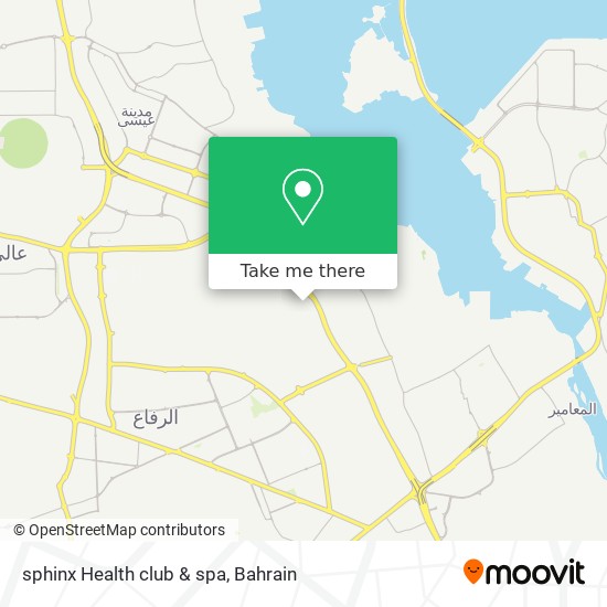 sphinx Health club & spa map