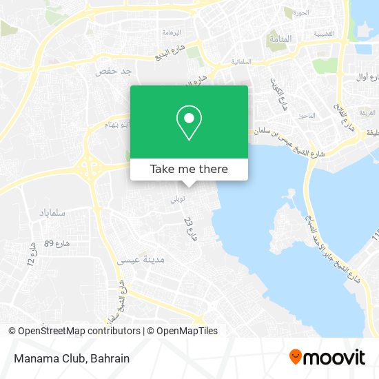 Manama Club map