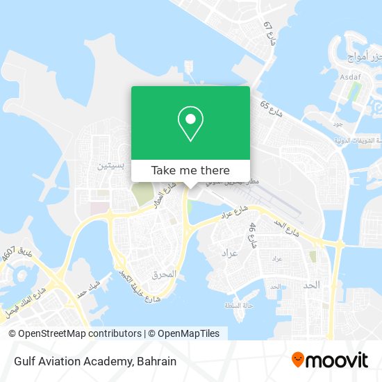 Gulf Aviation Academy map