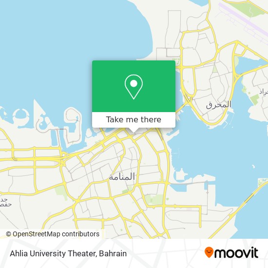 Ahlia University Theater map