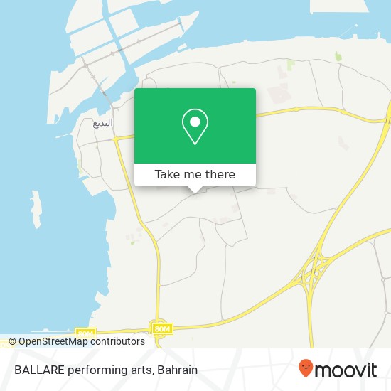 BALLARE performing arts map