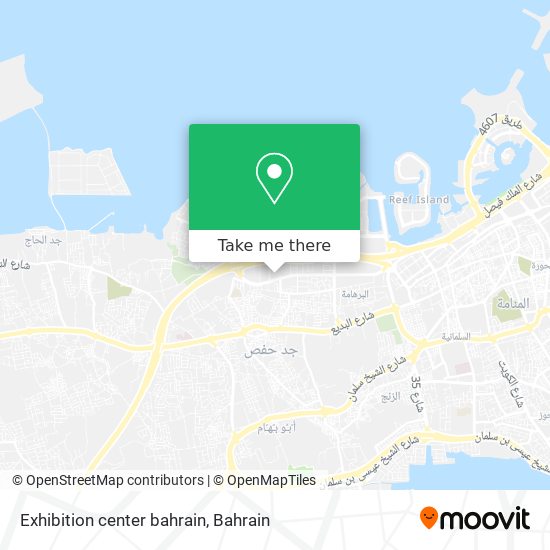 Exhibition center bahrain map
