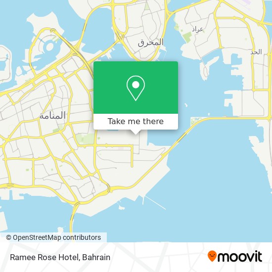 Ramee Rose Hotel map