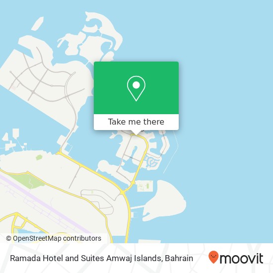 Ramada Hotel and Suites Amwaj Islands map