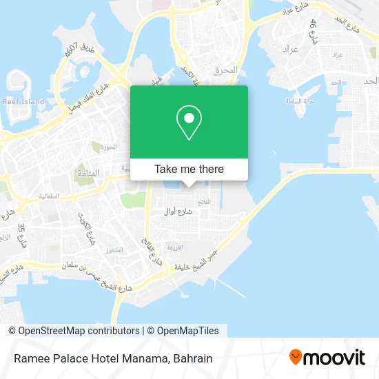 Ramee Palace Hotel Manama map