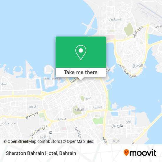 Sheraton Bahrain Hotel map