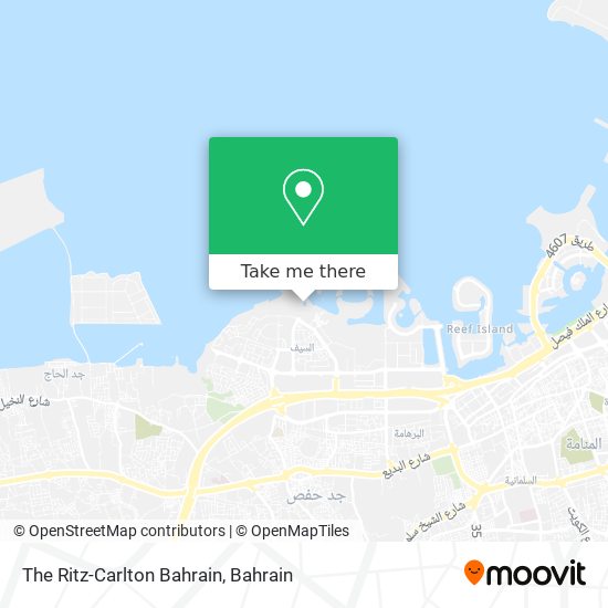 The Ritz-Carlton Bahrain map