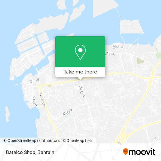 Batelco Shop map