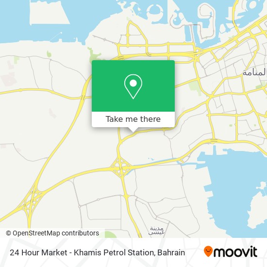 24 Hour Market - Khamis Petrol Station map