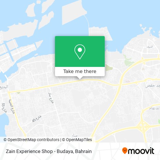 Zain Experience Shop - Budaya map