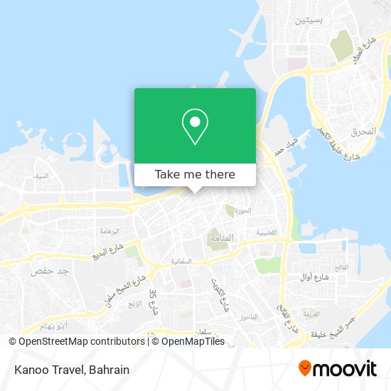 Kanoo Travel map
