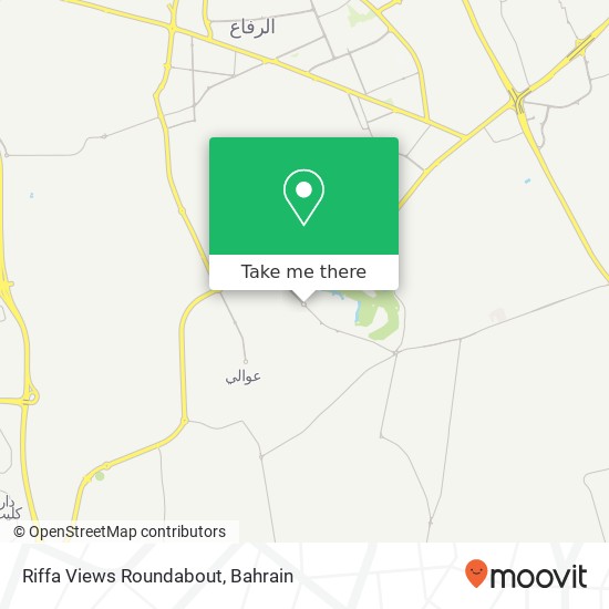 Riffa Views Roundabout map