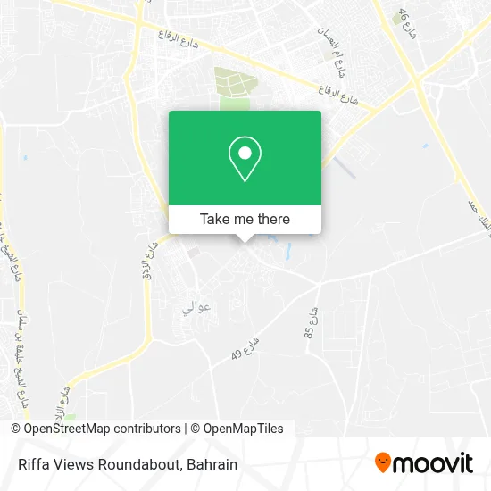 Riffa Views Roundabout map