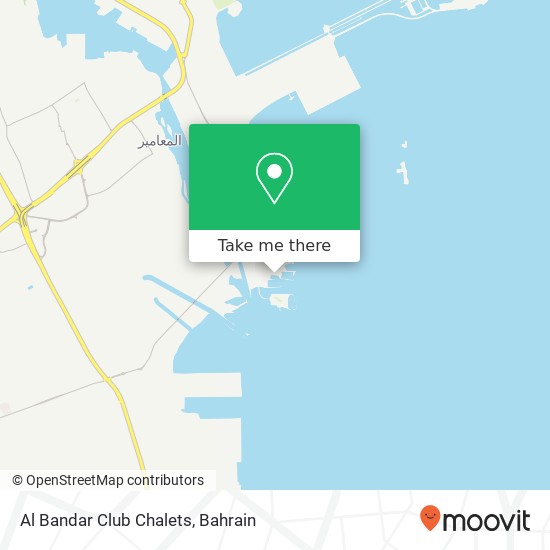 Al Bandar Club Chalets map