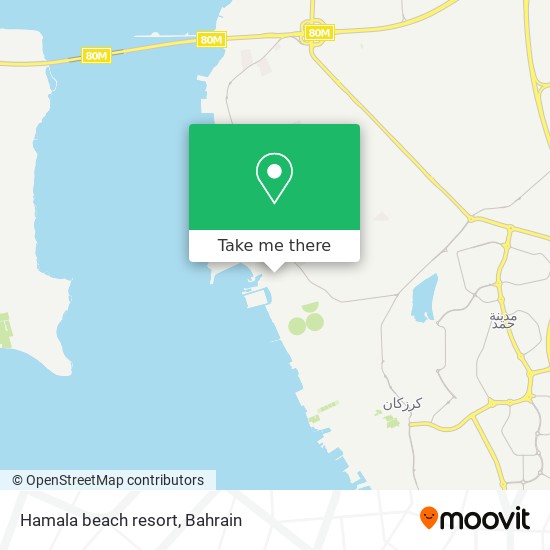 Hamala beach resort map