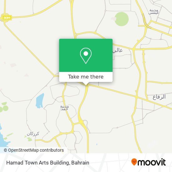 Hamad Town Arts Building map