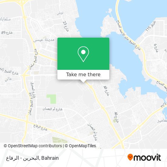 البحرين - الرفاع map