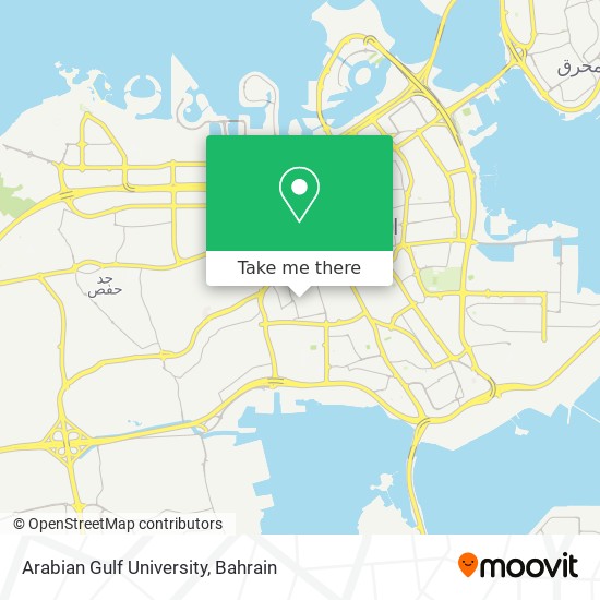 Arabian Gulf University map