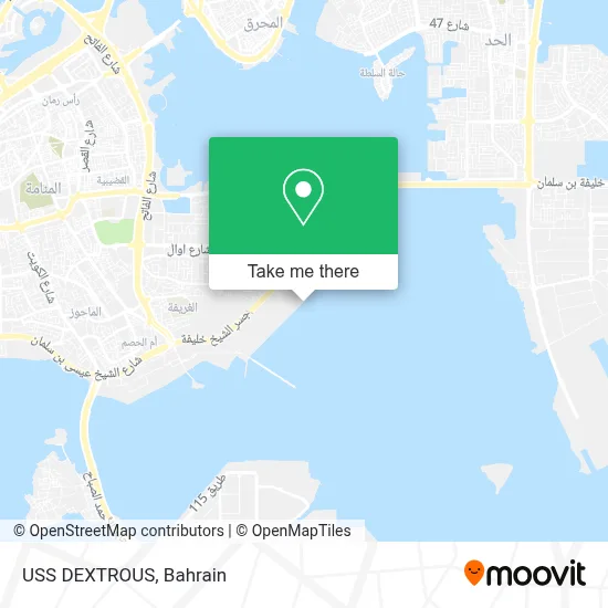 USS DEXTROUS map