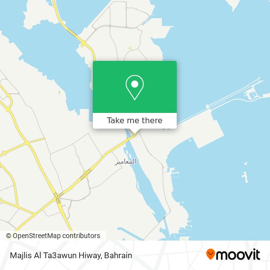 Majlis Al Ta3awun Hiway map