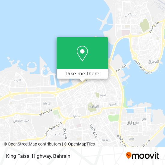 King Faisal Highway map