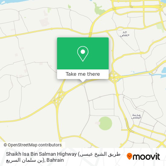 Shaikh Isa Bin Salman Highway (طريق الشيخ عيسى بن سلمان السريع) map