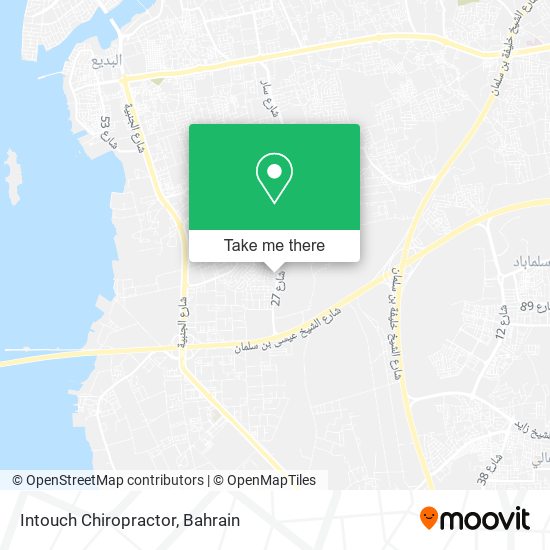 Intouch Chiropractor map