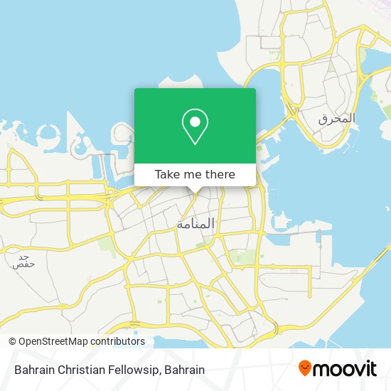 Bahrain Christian Fellowsip map