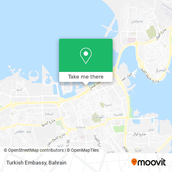 Turkish Embassy map