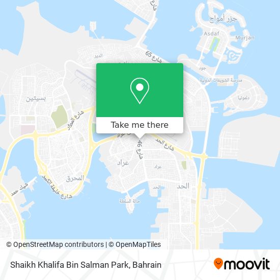 Shaikh Khalifa Bin Salman Park map