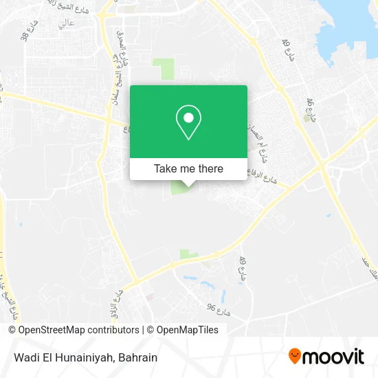 Wadi El Hunainiyah map