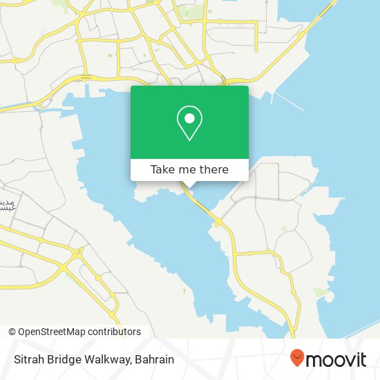 Sitrah Bridge Walkway map