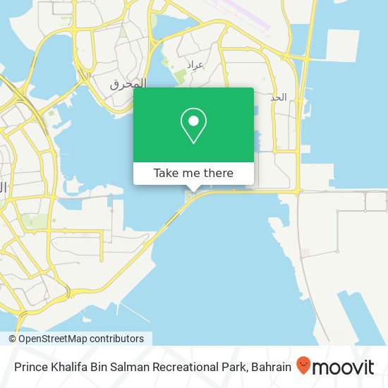Prince Khalifa Bin Salman Recreational Park map