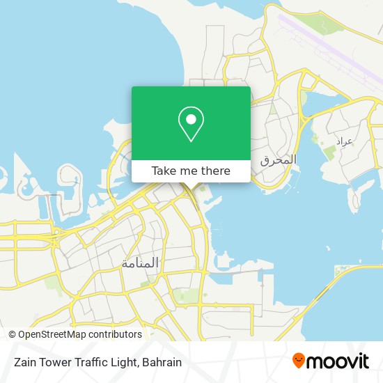 Zain Tower Traffic Light map