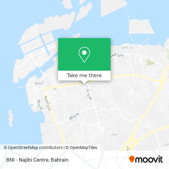 BNI - Najibi Centre map