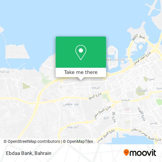 Ebdaa Bank map