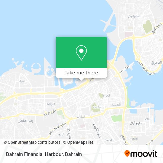 Bahrain Financial Harbour map