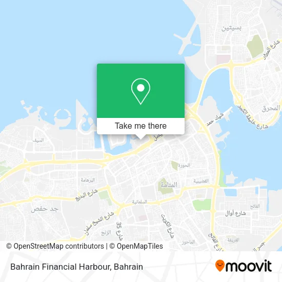 Bahrain Financial Harbour map