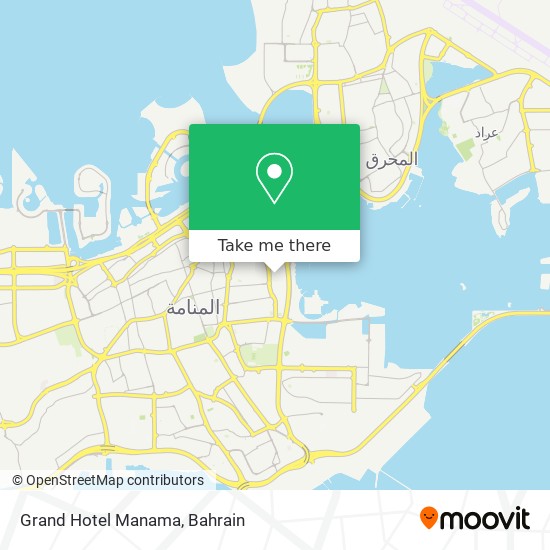Grand Hotel Manama map