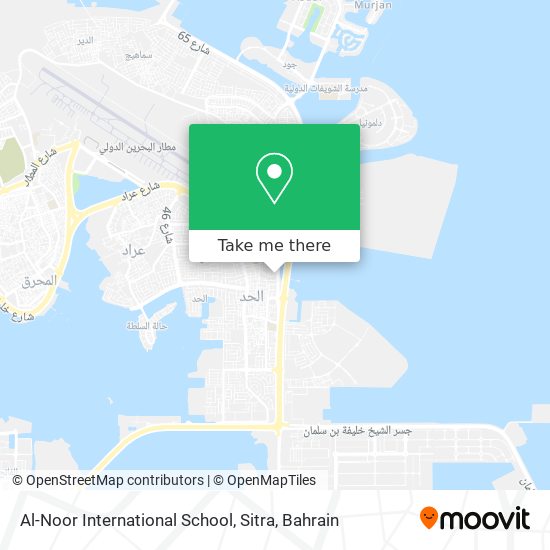 Al-Noor International School, Sitra map