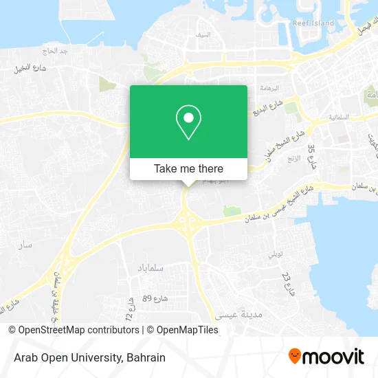 Arab Open University map