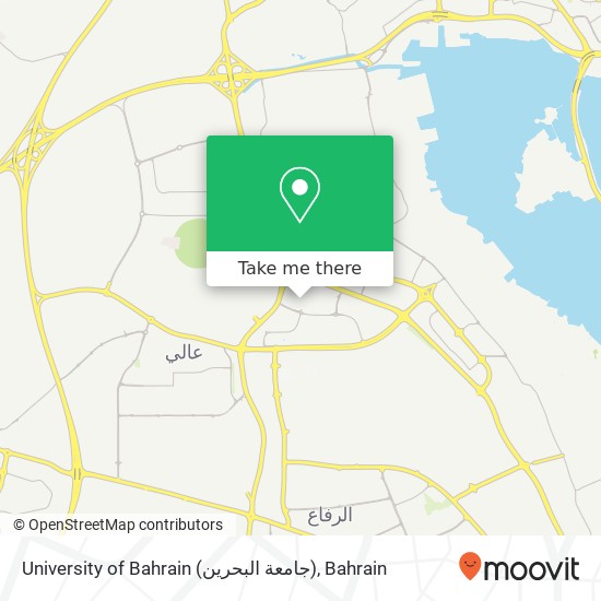 University of Bahrain (جامعة البحرين) map