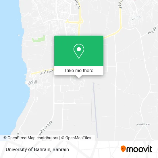 University of Bahrain map