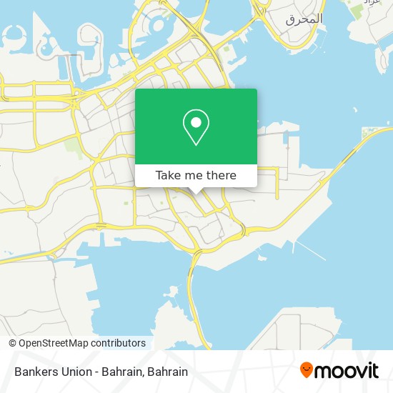 Bankers Union - Bahrain map