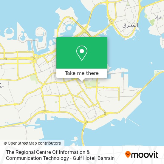 The Regional Centre Of Information & Communication Technology - Gulf Hotel map