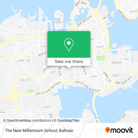 The New Millennium School map