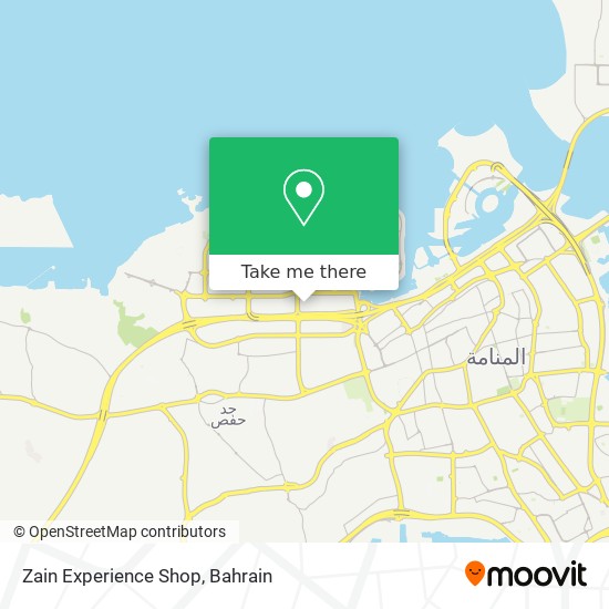 Zain Experience Shop map