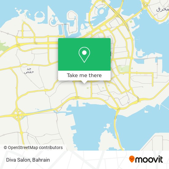 Diva Salon map