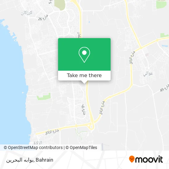 بوابه البحرين map