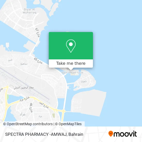 SPECTRA PHARMACY -AMWAJ map